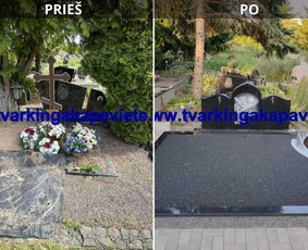 Kapų tvarkymas, dengimas plokštėmis, paminklai / TVARKINGA KAPAVIETĖ / Darbų pavyzdys ID 3550279