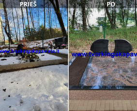 Kapų tvarkymas, dengimas plokštėmis, paminklai / TVARKINGA KAPAVIETĖ / Darbų pavyzdys ID 3550307