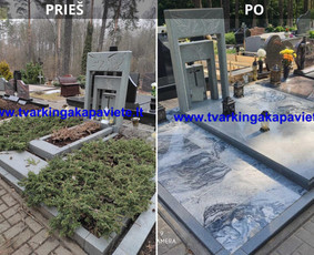 Kapų tvarkymas, dengimas plokštėmis, paminklai / TVARKINGA KAPAVIETĖ / Darbų pavyzdys ID 3550319