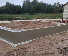 Pamatų įrengimas, indždinerinių tinklų montavimas, drono fot / EGIDA / Darbų pavyzdys ID 3554079
