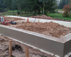 Pamatų įrengimas, indždinerinių tinklų montavimas, drono fot / EGIDA / Darbų pavyzdys ID 3554081