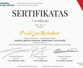 Asmeninis treneris Vilniuje – jėga, technika, mažos grupės / Ovidijus Matukas / Darbų pavyzdys ID 3555843