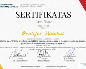 Asmeninis treneris Vilniuje – jėga, technika, mažos grupės / Ovidijus Matukas / Darbų pavyzdys ID 3555845