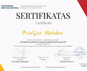Asmeninis treneris Vilniuje – jėga, technika, mažos grupės / Ovidijus Matukas / Darbų pavyzdys ID 3555859