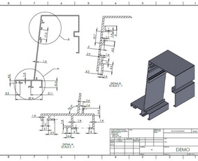 2D brėžinių braižymas - Mechanikos inžinierius - 3d ir 2d projektavimas, braižymas - 3