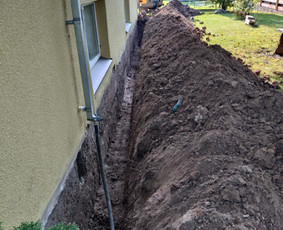 Pamatų šiltinimas drenažas hidroizoliacija ir kasimo darbai / Pamatai / Darbų pavyzdys ID 3562137