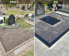 Paminklų, antkapių montavimas - Paminklai, kapų tvarkymas, kiti akmens gaminiai - 3