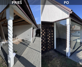 Nestandartinių dušų, led veidrodžių, terasų, stiklinimas. / Meltglas, MB / Darbų pavyzdys ID 3564709
