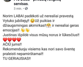 Profesionali Vedėjo ir Dj komanda arba tik Dj puikia kaina! / Justinas Sruoginis / Darbų pavyzdys ID 711661