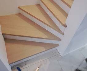Uosio pakopos beicuotos / lakuotos tvirtinamos ant betono
