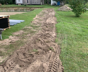 Mini ekskavatoriaus nuoma - Sklypo lyginimas, formavimas - 1 Sklypo lyginimas, formavimas - Mini ekskavatoriaus nuoma - 1