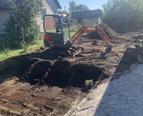 Mini ekskavatoriaus nuoma - Sklypo lyginimas, formavimas - 2 Sklypo lyginimas, formavimas - Mini ekskavatoriaus nuoma - 2