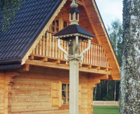 Koplytstulpis Druskų miške, Prienų rajone.