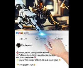 Soc. tinklų administravimas - Facebook, Instagram, Linkedin / Pagalvosiu.lt / Darbų pavyzdys ID 3570273