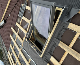 Stoglangių montavimas - Stogų dengimas, karkasiniai namai, terasos, vidaus apdaila. - 1