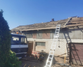 Stogu dengimas. / Stogai / Darbų pavyzdys ID 3573617