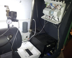 Automobilių turbinų testavimo įrangos remontas. Stendas Turboclinic. Atstatytas pagrindinis valdiklis atsakingas už testavimo ciklą. Užsakovas Proturbo.