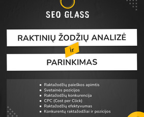 Seo Paslaugos Lietuvos ir Užsienio Projektams - Seo Glass - Raktinių žodžių analizė ir parinkimas - 1 Raktinių žodžių analizė ir parinkimas - Seo Paslaugos Lietuvos ir Užsienio Projektams - Seo Glass - 1