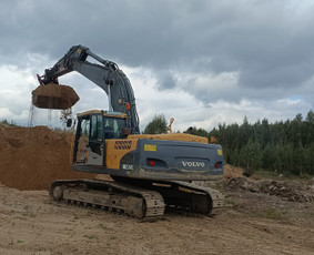 Ekskavatoriaus nuomos paslaugos / Ekskavatoriai Buldozeriai su 3D / Darbų pavyzdys ID 3578147