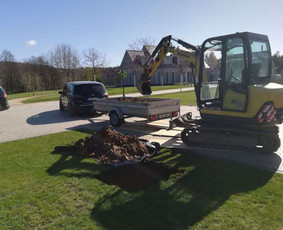 4t Mini ekskavatoriaus,bobcat.polių grežimas.griovimas / Spec. technikos nuoma Vilnius / Darbų pavyzdys ID 3579303