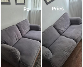 Valymo paslaugos - Cheminis giluminis mink&scaron;tų baldų valymas kaunas - 2