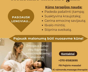 Pajauskite malonumą būti savo kūne! / Raimonda Masažo meistrė / Darbų pavyzdys ID 3585393