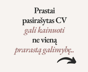 Profesionalus Cv rašymas su konsultacija - HR specialistas - 2 HR specialistas - Profesionalus Cv rašymas su konsultacija - 2