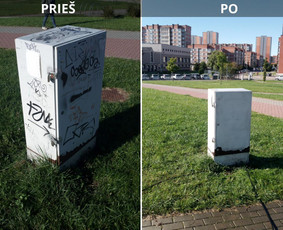 Spec. valymas: grafičių, fasado, sniego ir kt. / Profesionalus paviršių valymas. / Darbų pavyzdys ID 3589949
