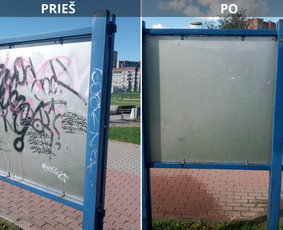 Spec. valymas: grafičių, fasado, sniego ir kt. / Profesionalus paviršių valymas. / Darbų pavyzdys ID 3589957