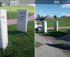 Spec. valymas: grafičių, fasado, sniego ir kt. / Profesionalus paviršių valymas. / Darbų pavyzdys ID 3589959