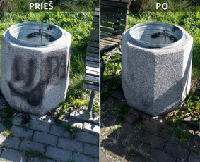 Spec. valymas: grafičių, fasado, sniego ir kt. / Profesionalus paviršių valymas. / Darbų pavyzdys ID 3589961