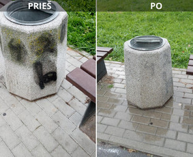 Spec. valymas: grafičių, fasado, sniego ir kt. / Profesionalus paviršių valymas. / Darbų pavyzdys ID 3590219