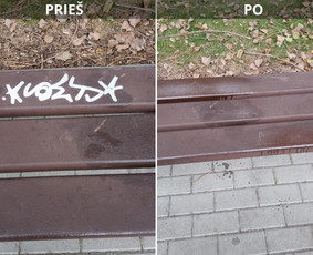 Spec. valymas: grafičių, fasado, sniego ir kt. / Profesionalus paviršių valymas. / Darbų pavyzdys ID 3590227
