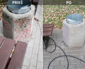 Spec. valymas: grafičių, fasado, sniego ir kt. / Profesionalus paviršių valymas. / Darbų pavyzdys ID 3590229