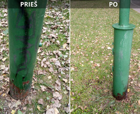 Spec. valymas: grafičių, fasado, sniego ir kt. / Profesionalus paviršių valymas. / Darbų pavyzdys ID 3590241