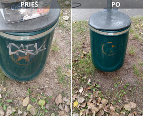 Spec. valymas: grafičių, fasado, sniego ir kt. / Profesionalus paviršių valymas. / Darbų pavyzdys ID 3590243