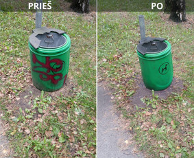 Spec. valymas: grafičių, fasado, sniego ir kt. / Profesionalus paviršių valymas. / Darbų pavyzdys ID 3590305