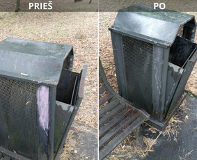Spec. valymas: grafičių, fasado, sniego ir kt. / Profesionalus paviršių valymas. / Darbų pavyzdys ID 3590309