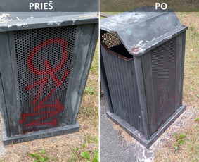 Spec. valymas: grafičių, fasado, sniego ir kt. / Profesionalus paviršių valymas. / Darbų pavyzdys ID 3590317