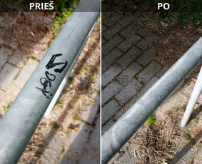 Spec. valymas: grafičių, fasado, sniego ir kt. / Profesionalus paviršių valymas. / Darbų pavyzdys ID 3590363