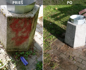 Spec. valymas: grafičių, fasado, sniego ir kt. / Profesionalus paviršių valymas. / Darbų pavyzdys ID 3590367