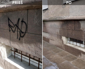 Spec. valymas: grafičių, fasado, sniego ir kt. / Profesionalus paviršių valymas. / Darbų pavyzdys ID 3590881