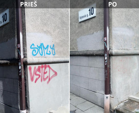 Spec. valymas: grafičių, fasado, sniego ir kt. / Profesionalus paviršių valymas. / Darbų pavyzdys ID 3590887