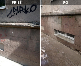 Spec. valymas: grafičių, fasado, sniego ir kt. / Profesionalus paviršių valymas. / Darbų pavyzdys ID 3590909