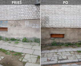 Spec. valymas: grafičių, fasado, sniego ir kt. / Profesionalus paviršių valymas. / Darbų pavyzdys ID 3590911