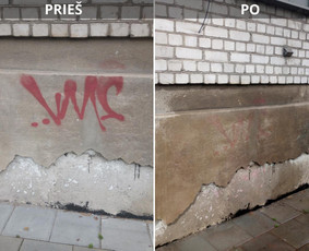 Spec. valymas: grafičių, fasado, sniego ir kt. / Profesionalus paviršių valymas. / Darbų pavyzdys ID 3590913