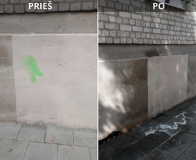 Spec. valymas: grafičių, fasado, sniego ir kt. / Profesionalus paviršių valymas. / Darbų pavyzdys ID 3590921