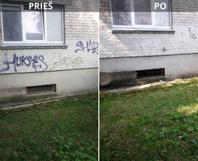 Spec. valymas: grafičių, fasado, sniego ir kt. / Profesionalus paviršių valymas. / Darbų pavyzdys ID 3591071