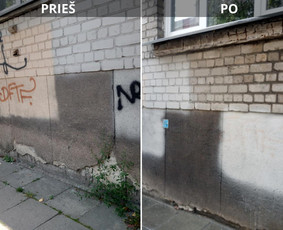 Spec. valymas: grafičių, fasado, sniego ir kt. / Profesionalus paviršių valymas. / Darbų pavyzdys ID 3591085