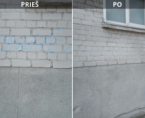 Spec. valymas: grafičių, fasado, sniego ir kt. / Profesionalus paviršių valymas. / Darbų pavyzdys ID 3591093